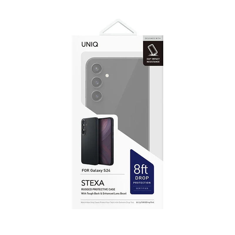 UNIQ Stexa Series Phone Case for Samsung Galaxy S24 – Carbon Black