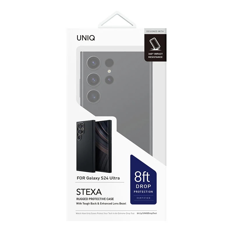 UNIQ Xtexa Series Phone Case for Samsung Galaxy S24 Ultra – Carbon Black