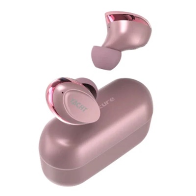 Hifuture YACHT True Wireless Earbuds with AptX Adaptive, Wind Noise Cancellation 8.0, IPX5 – Rose
