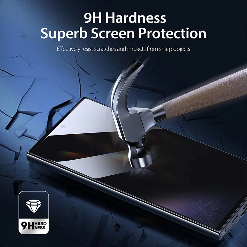 Tempered Glass Privacy Screen Protector for Samsung Galaxy S24 Ultra