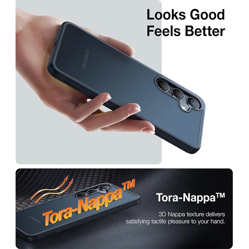 Torras Guardian Series Phone Case for Samsung Galaxy S24 – Black