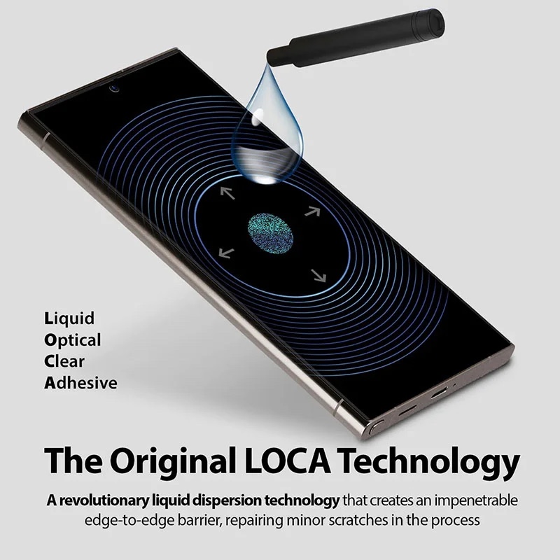 Whitestone [Dome Glass] Tempered Glass Screen Protector Liquid Dispersion Tech For Samsung Galaxy S24 Ultra Single Pack Without UV