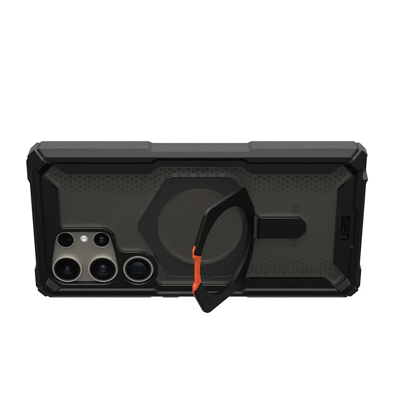 UAG Plasma XTE Magnetic Magsafe Compatible Phone Case for Samsung Galaxy S24 Ultra – Black/Orange