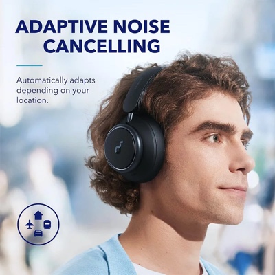 Anker Soundcore Space Q45 Adaptive Active Noise Cancelling Headphones - Black