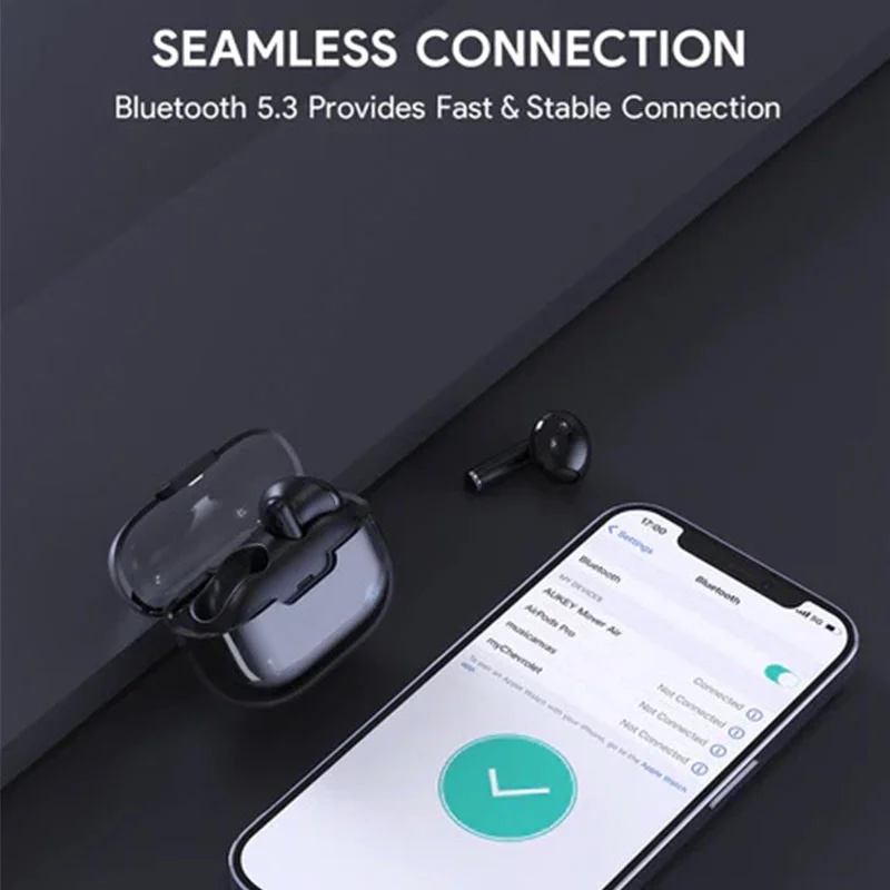 Aukey Wireless Earbud EP-M2 with Bluetooth 5.3 and 13mm Drivers - Black