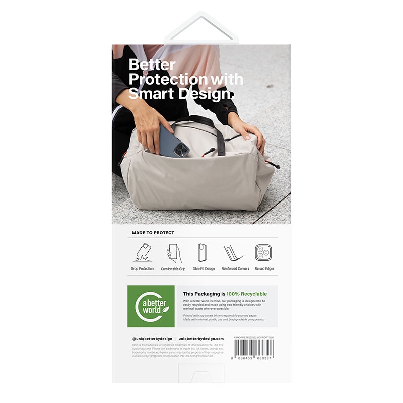 UNIQ Lyden DS MagClick/MagSafe Compatible Case for iPhone 15 Pro Max - Charcoal/Grey