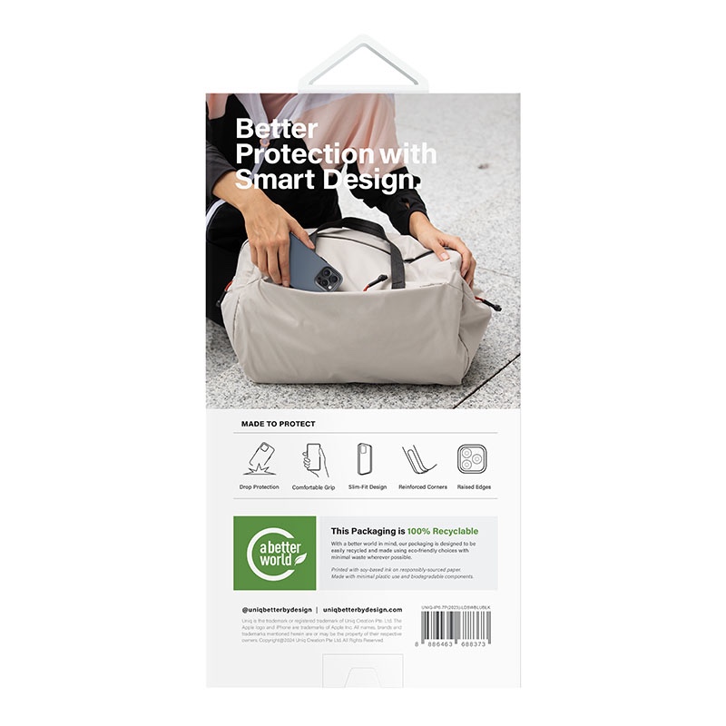 UNIQ Lyden DS MagClick/MagSafe Compatible Case for iPhone 15 Pro Max - Blue / Black