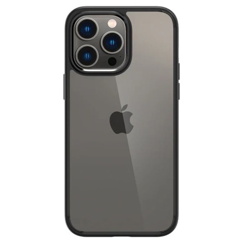 Spigen Crystal Hybrid Phone Case for iPhone 14 Pro Max – Matte Black