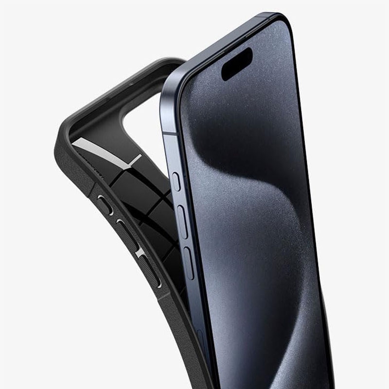 Spigen Core Armor Phone Case for iPhone 15 Pro – Matte Black