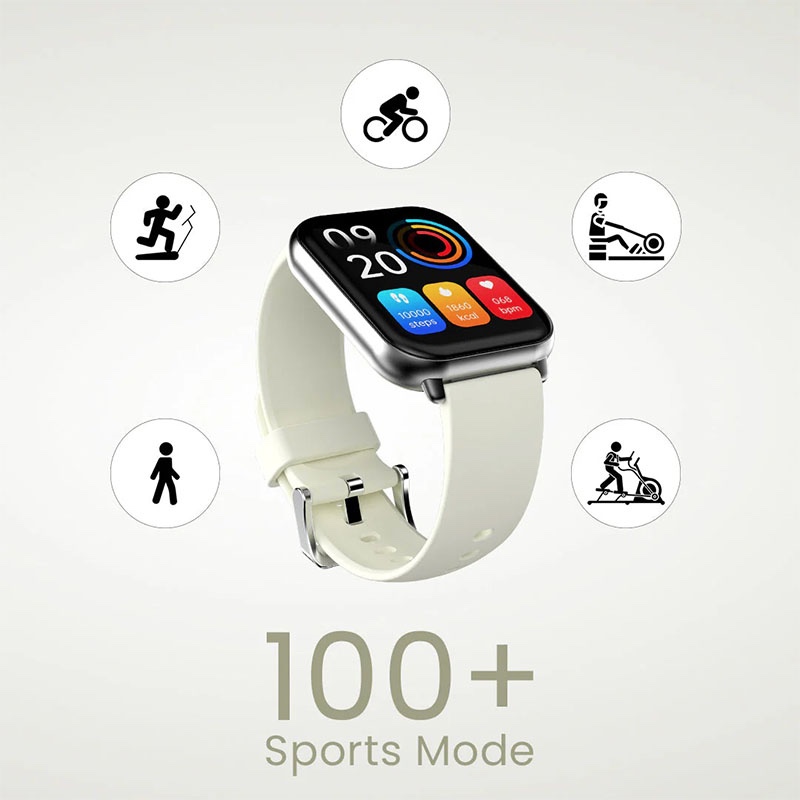 Future Zone2 by HiFuture Smart Watch with Bluetooth Calling - Grey