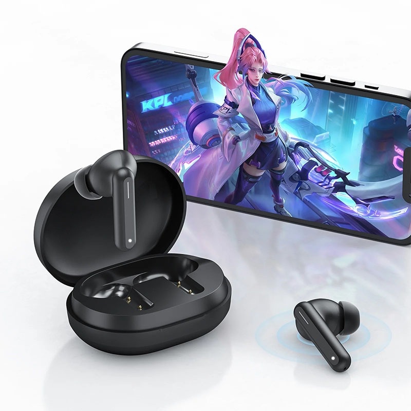 Haylou GT7 NEO True Wireless Earbuds, Bluetooth 5.2 HD Stereo Sound, AI Clear Call Noise Cancellation, USB-C, 22H Playtime - Jet Black