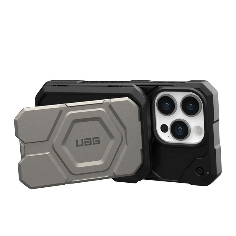 UAG Magnetic Wallet with Stand - Black/Titanium
