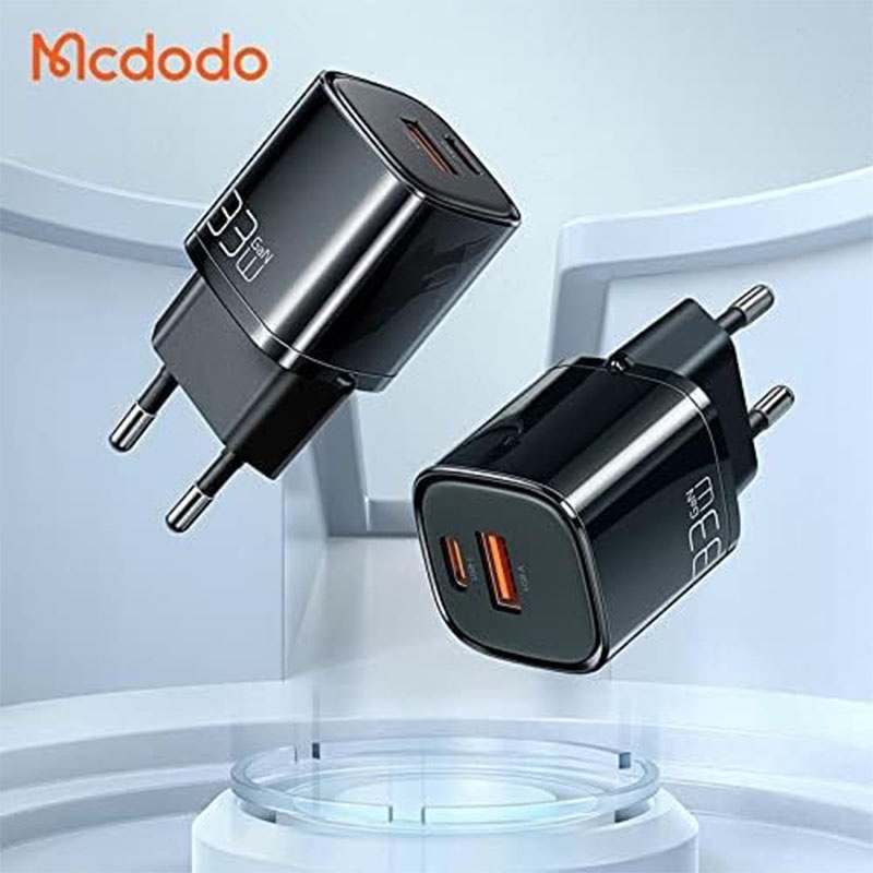 Mcdodo 33W PD+QC Dual Port Nano Charger EU - Black