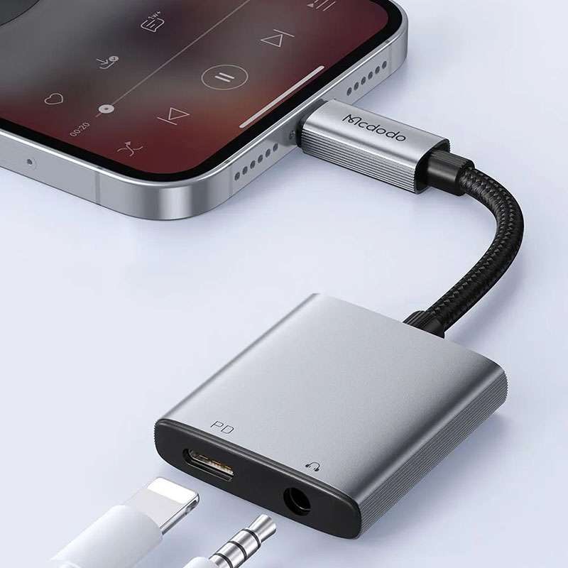 Mcdodo 2in1 Audio+Adapter Lightning Audio Adapter - CA-5540