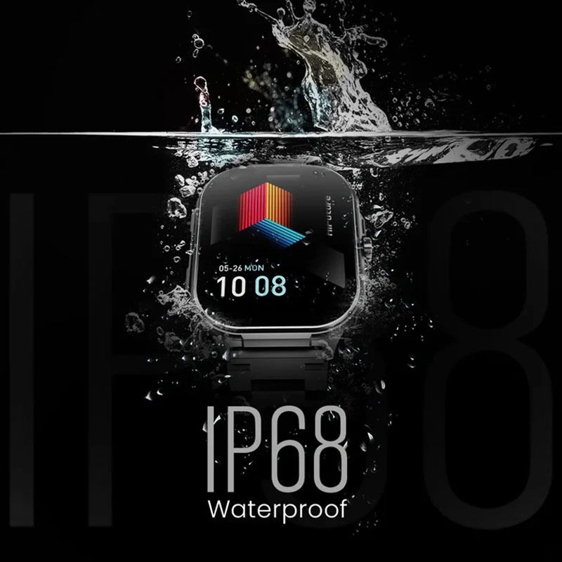 HiFuture Ultra3 Pro Premium Stainless Steel Smart Wireless Calling Watch with 2.04 AMOLED Display, Built-in AI Algorithm, IP68 - Black