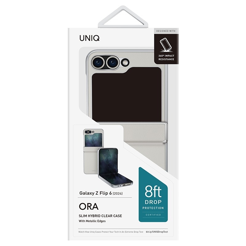 Samsung Galaxy Z Flip 6 ORA Leatherette Phone Case by UNIQ - Cream