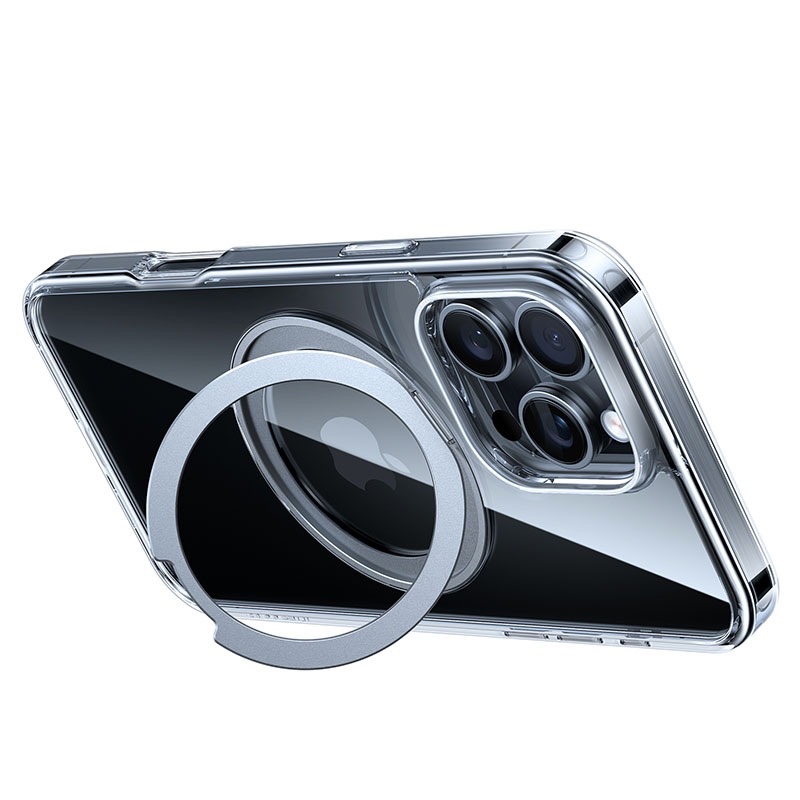 Torras Ostand Pro Series MagSafe Compatible Case for iPhone 16 Pro - Clear