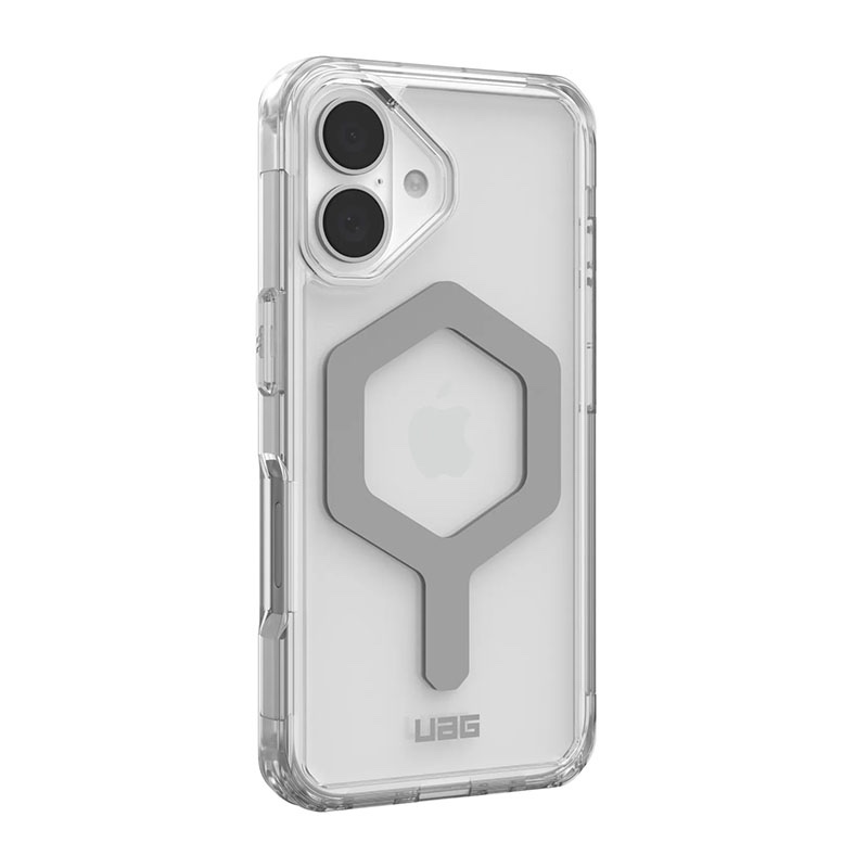 UAG Plyo MagSafe Compatible Phone Case for iPhone 16 – Ice/Sliver