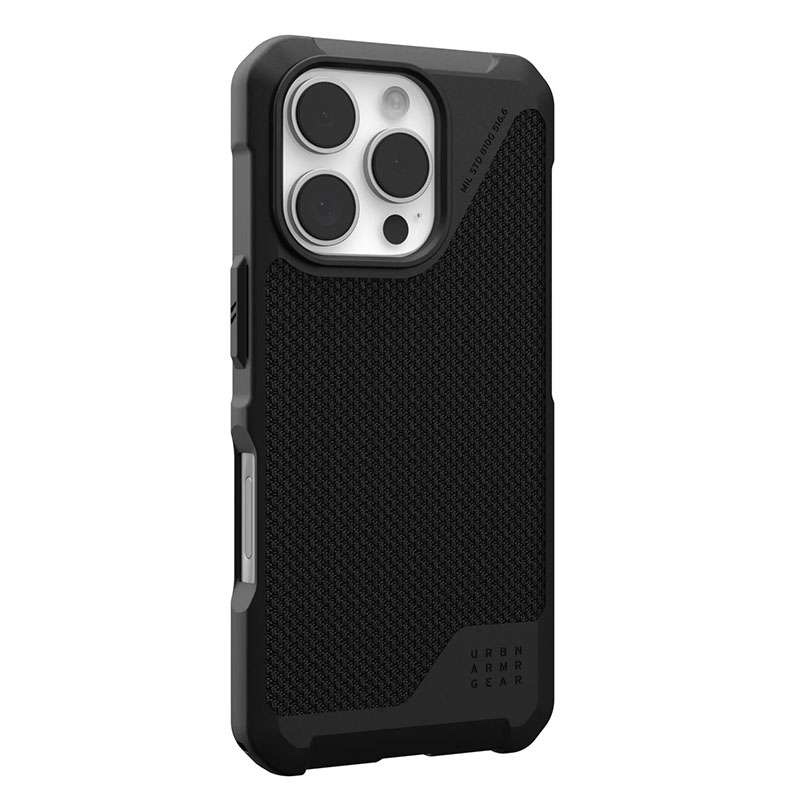 UAG Metropolis LT Magsafe Compatible Phone Case for iPhone 16 Pro - Kevlar Black