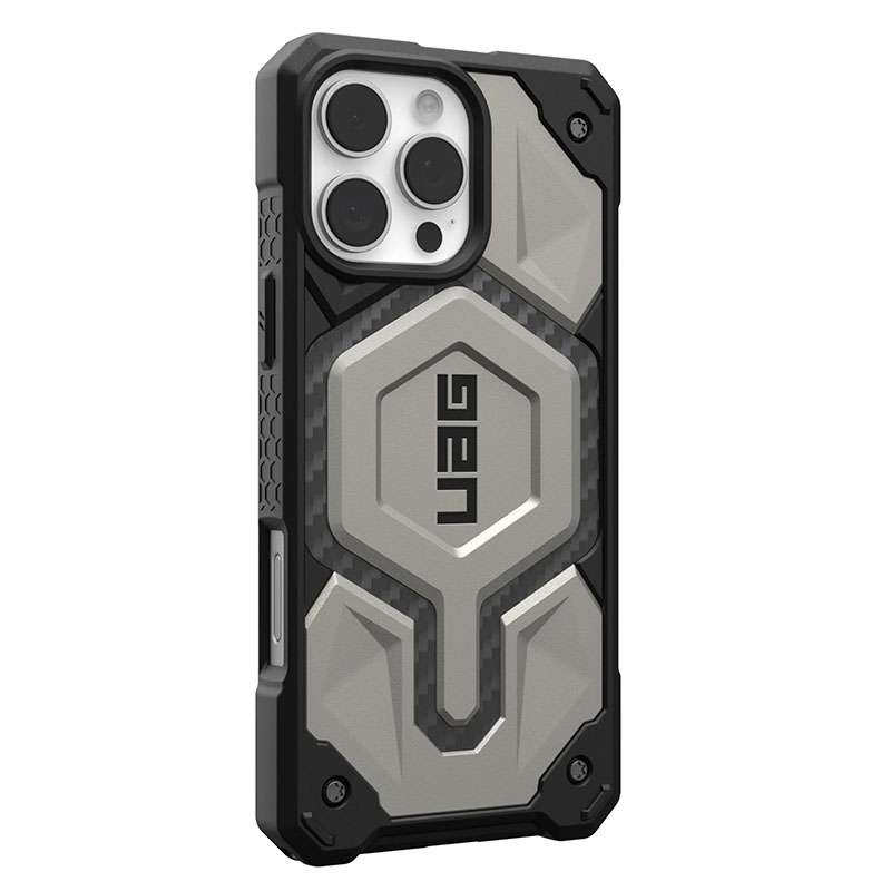 UAG Monarch Pro MagSafe Compatible Phone Case for iPhone 16 Pro Max - Titanium