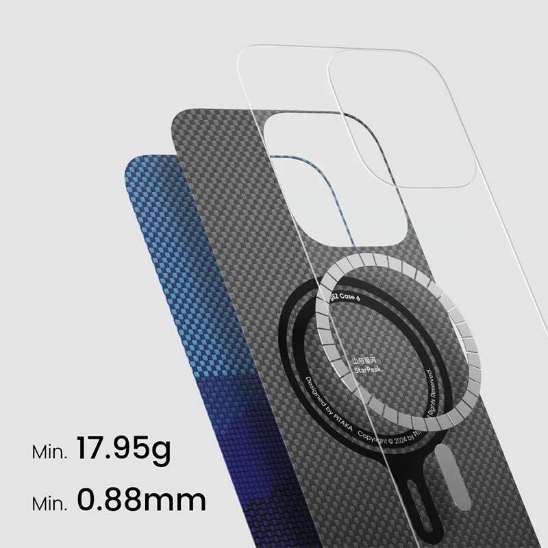 Pitaka StarPeak Tactile Woven case for iPhone 16 – Over the horizon