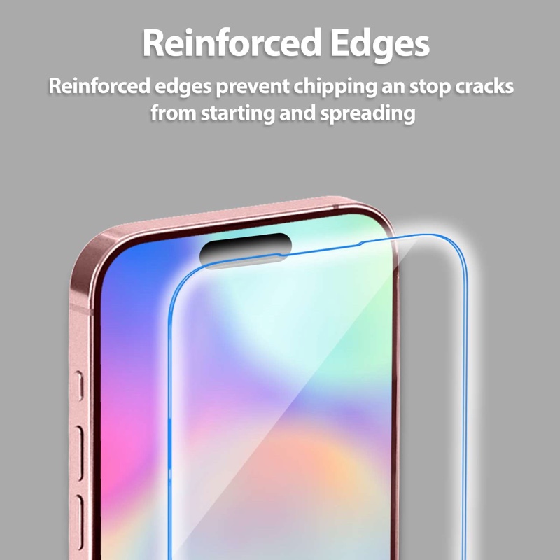 iPhone 16 Pro Max Whitestone Dome Premium Glass Screen Protector- Single Pack without UV