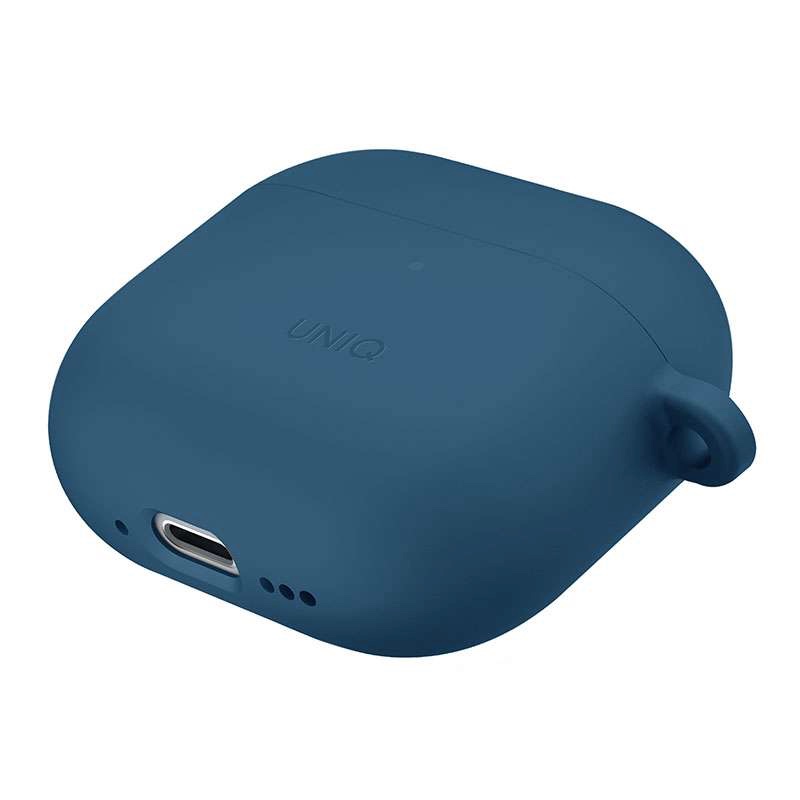 Uniq Nexo Active Hybrid Silicone Case with Sports Ear Hooks For Airpods 4th Gen - Blue