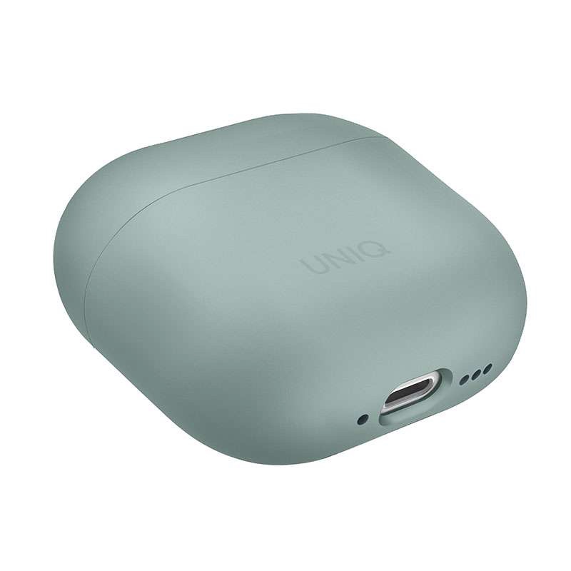UNIQ Lino Hybrid Liquid Silicone Case for AirPods 4th Gen - Green