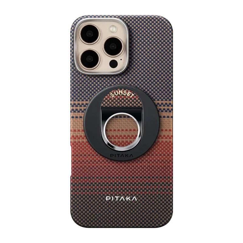 Pitaka MagEZ Grip 3 Thinnest MagSafe Aramid Fiber Phones Ring Stand - Sunset