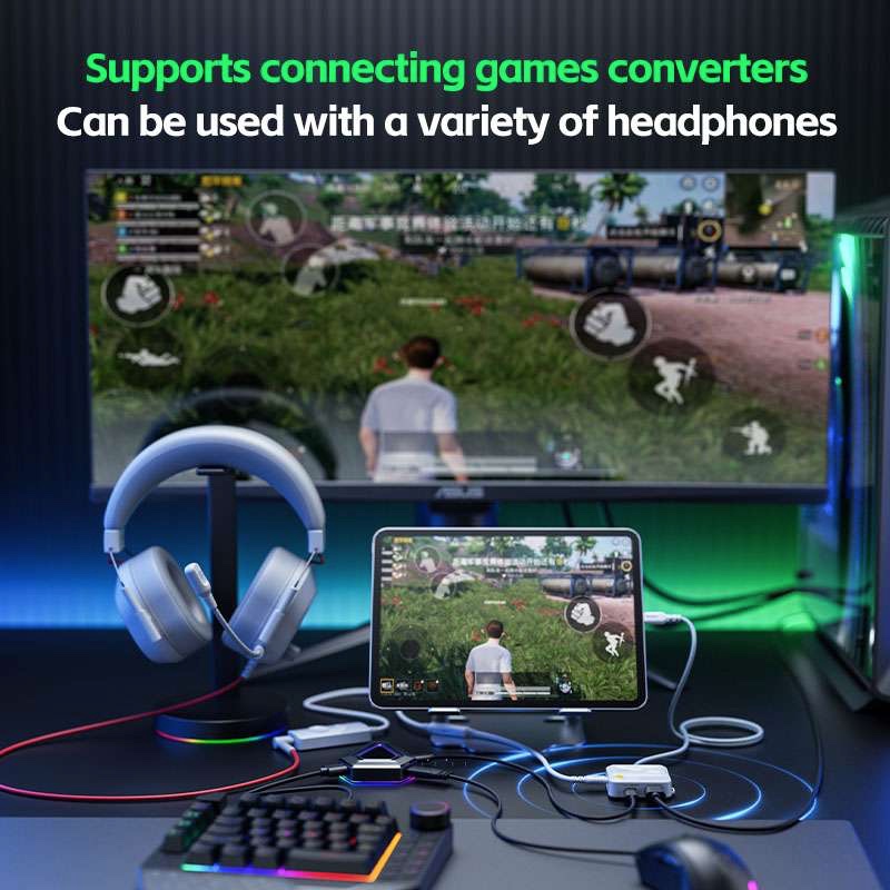 PLEXTONE GS5 5in1 Type C Adapter Compatible with all Phones, Tablets, Apple iPads all Models - White