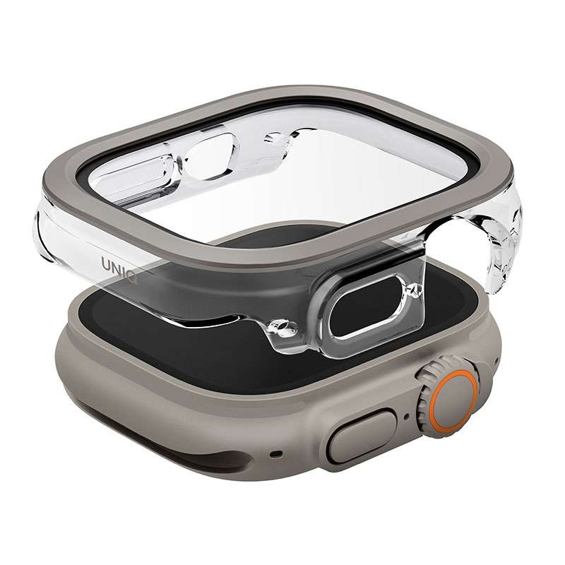 UNIQ Voute Case with Screen Protection for Apple Watch Ultra 49MM – Silver