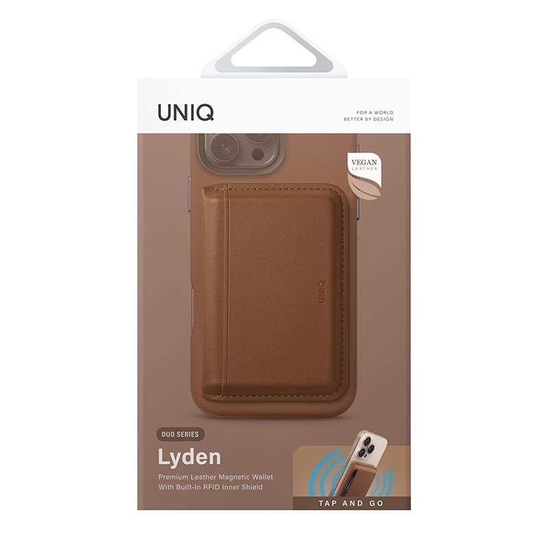 Uniq Lyden DS RFID-Blocking Magnetic Wallet - Caramel
