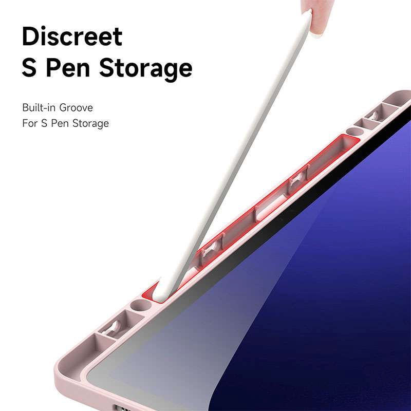 Dux Smart Folio Case with Pencil Holder for Samsung Tab S10 Plus/S9 Plus/S9 FE Plus - Black