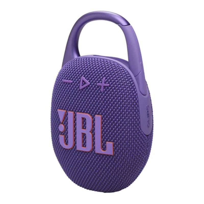 JBL Clip 5 – Ultra-Portable, Waterproof & Dustproof Bluetooth Speaker, Big Pro Sound with Punchy bass, Up to 12 Hours of Play – Purple