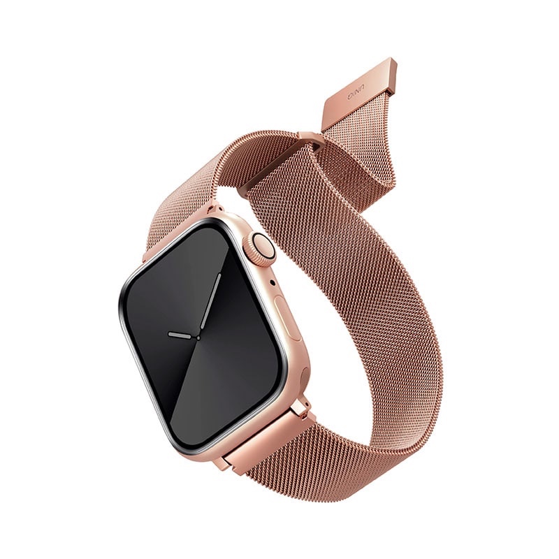 UNIQ DANTE Apple Watch Series 1-10 SE/SE2  Mesh Steel Strap 41/40/42 MM - (Rose Gold)