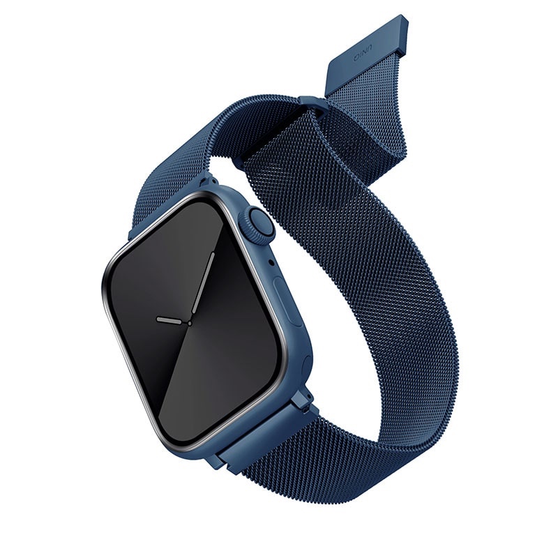 UNIQ DANTE Apple Watch Series 1-10, SE/SE2  Mesh Steel Strap 41/40/42MM - Marine (Blue)