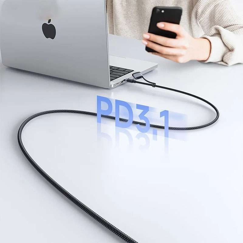 Mcdodo 240W / 140W USB-C to USB-C & MagSafe 3 Magnetic Charging Cable, 140W (Mag-safe), 240W (USB-C)