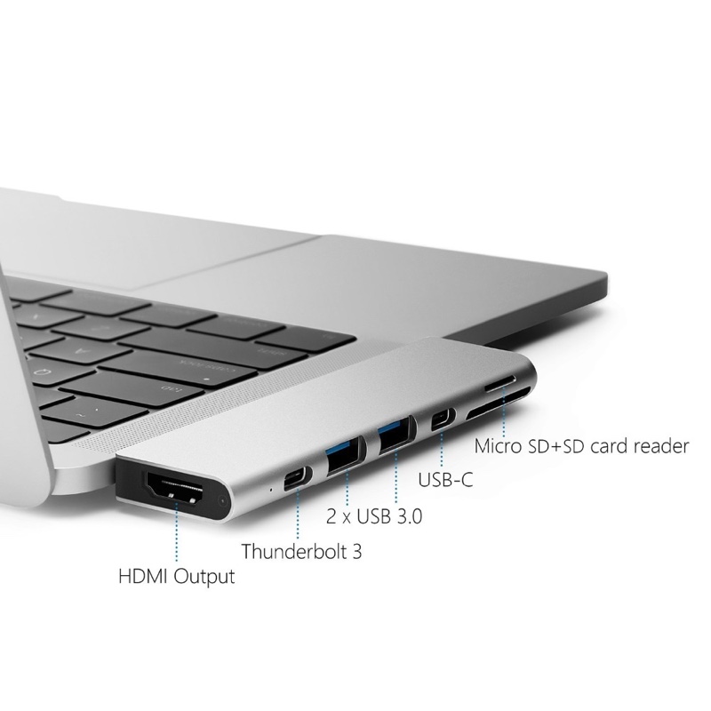 NEO C-D USB-C Charging Thunderbolt 3 Multiport Adapter For MacBook Pro