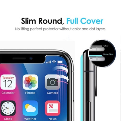 iPhone XS Whitestone Dome Glass Tempered Glass Screen protector with UV
