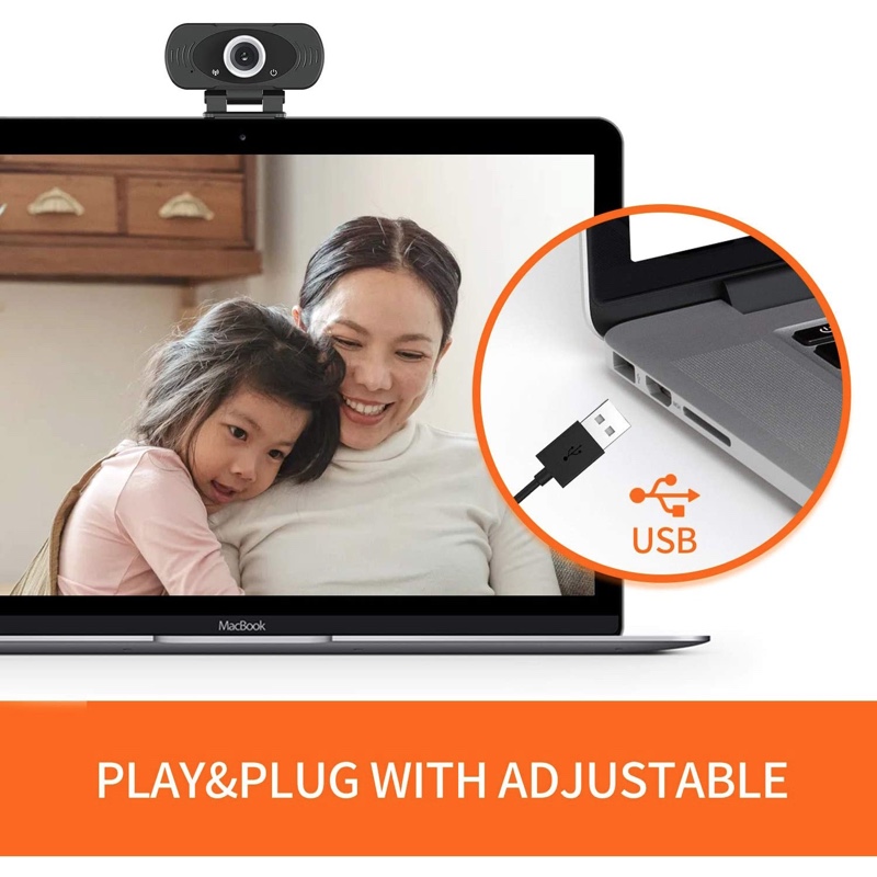 Xiaomi IMILAB 1080P Webcam with Microphone Plug and Play Desktop, Laptop, Smart Tv and Streaming