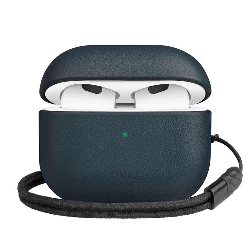 UNIQ TERRA Genuine Leather Airpod 3rd Gen Case - Nautical (Blue)