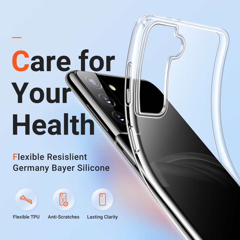 TORRAS Samsung Galaxy S21 Plus Crystal Clear Phone Case - Clear (X002P9S6MT)