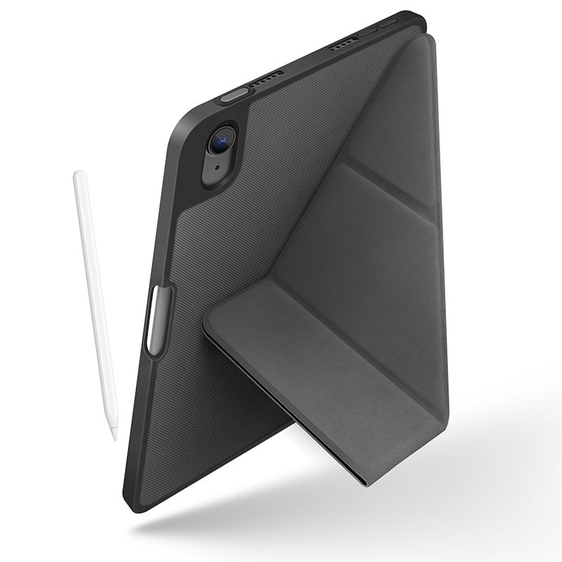 UNIQ TRANSFORMA iPad Mini (6th Gen 2021/7th Gen 2024) Antimicrobial Case - Charcoal (Grey)