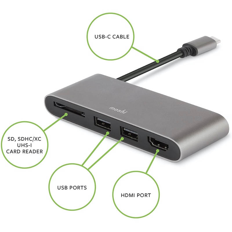 Moshi USB-C Multimedia Adapter - 99MO084213