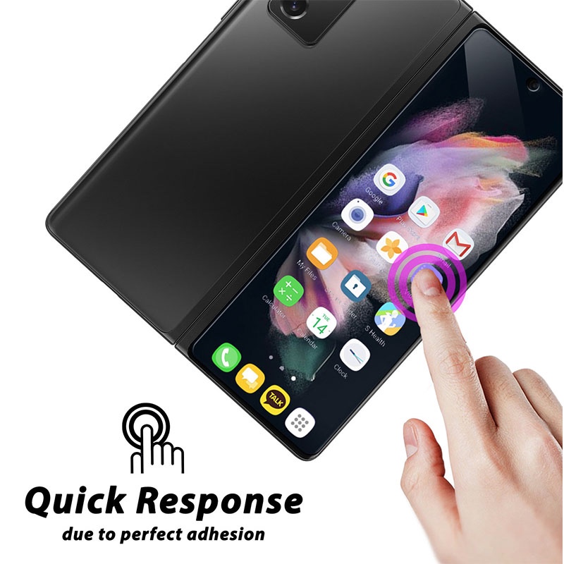 Whitestone Dome Galaxy Z Fold 3 Dome Glass Tempered Glass Screen Protector - Pack of 2