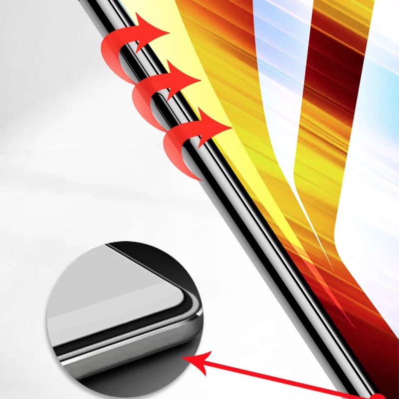 MOFI Xiaomi Poco X3 Pro 2.5D 9H Full Screen Protector Tempered Glass Anti BlueRay – BLACK