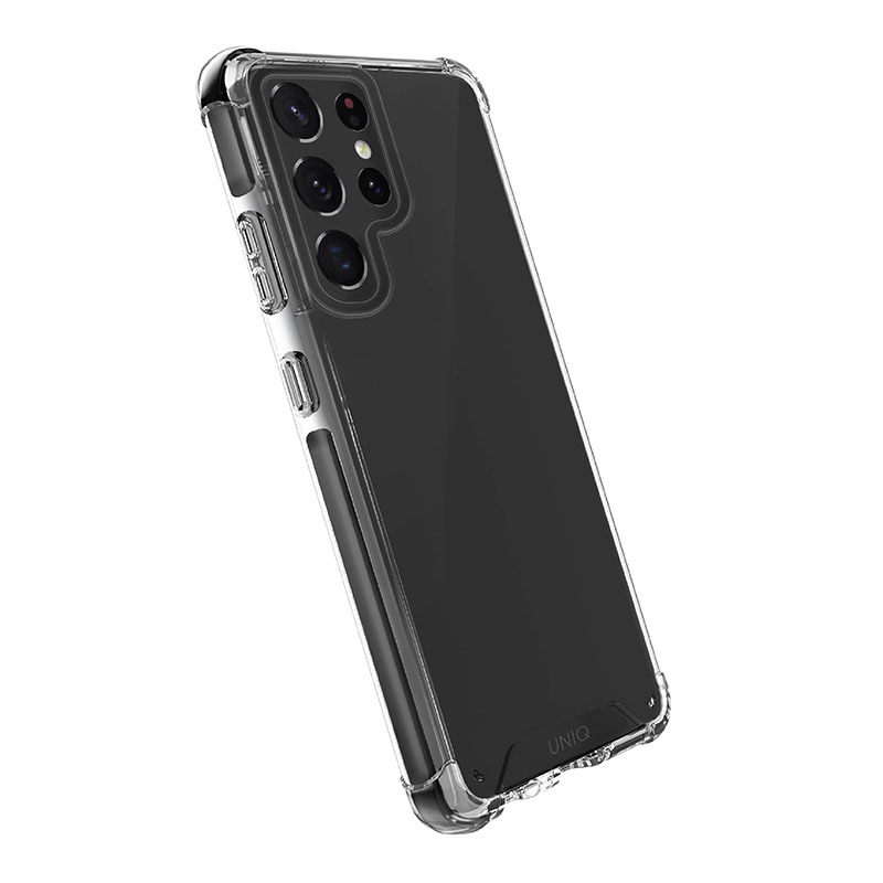 UNIQ HYBRID Galaxy S22 Ultra Combat Phone Case - Carbon (Black)