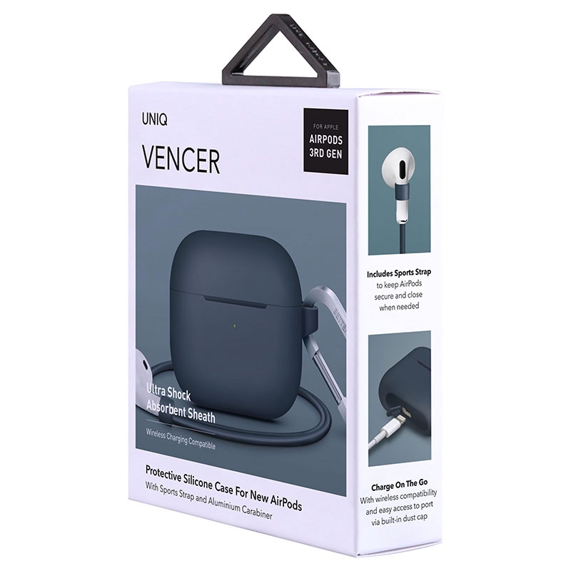 UNIQ VENCER AirPods 3rd Gen Silicone Hang Case - Nautical Blue