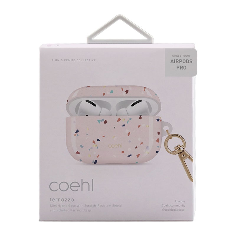 UNIQ COEHL TERRAZZO AirPods Pro Case - Blush Pink