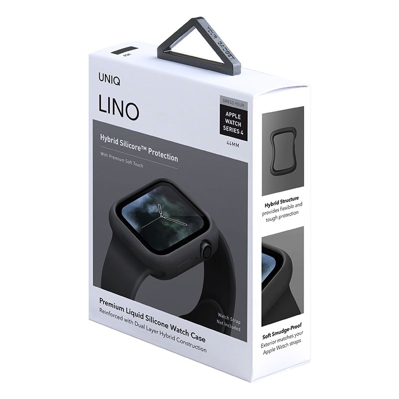 UNIQ LINO Watch Case for Apple Watch Series 1- 6 & SE (44MM) - Ash (Black)